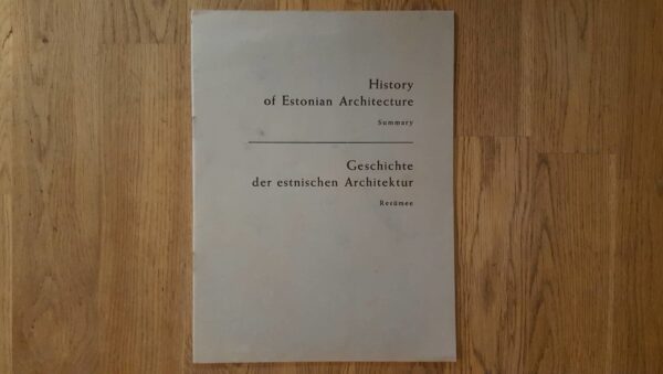 History of Estonian Architecture summary