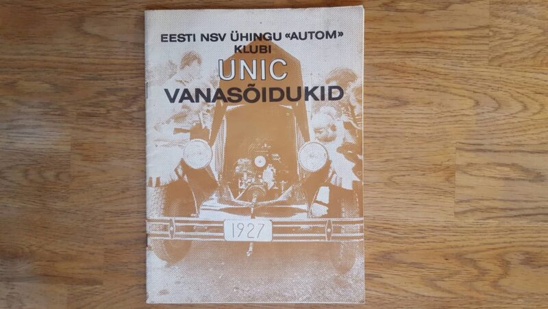 59928997 Eesti NSV Ühingu Autom Klubi Unic Vanasõidukid