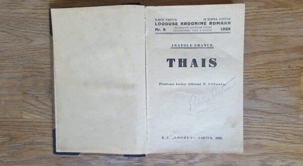 Thais . Anatole France . 1929