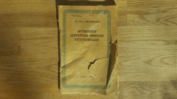 61997875 Instruktsioon jahisportlase miinimumi katse sooritajale 1956