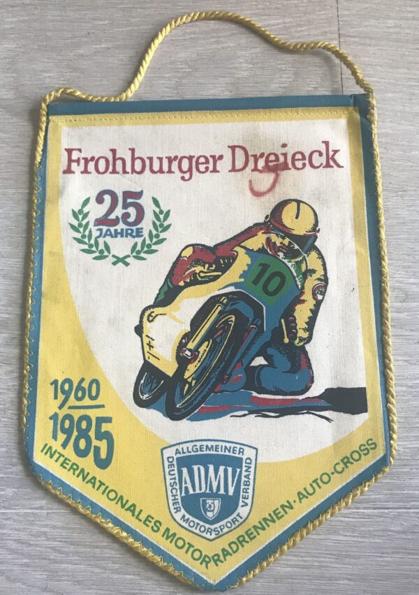 63088186 Frohburger Dreieck 25Jahre 1960-1985 Vimpel Moto Ringrada