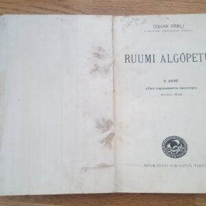 Ruumi algõpetus 1931