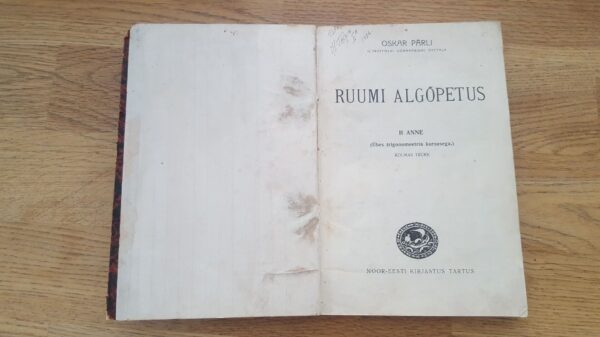 Ruumi algõpetus 1931