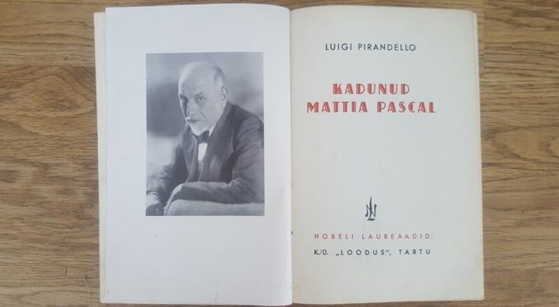 65642522 Kadunud Mattia Pascal . 1935
