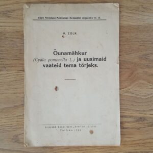 Õunamähkur ja uusimaid vaateid tema tõrjeks . 1933