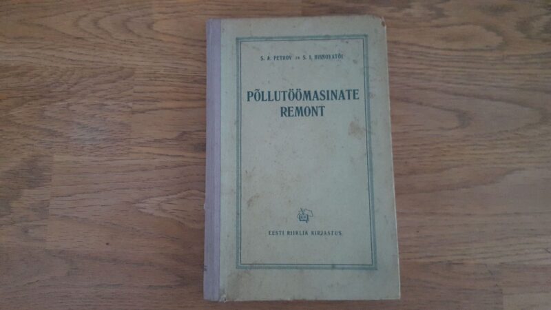 Põllutöömasinte remont . 1955