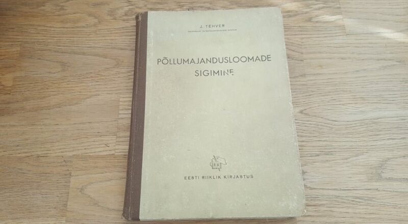 66673478 Põllumajandusloomade sigimine . Julius Tehver