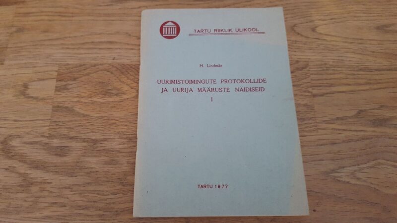 66807523 Uurimistoimingute protokollide ja uurija määruste näidiseid