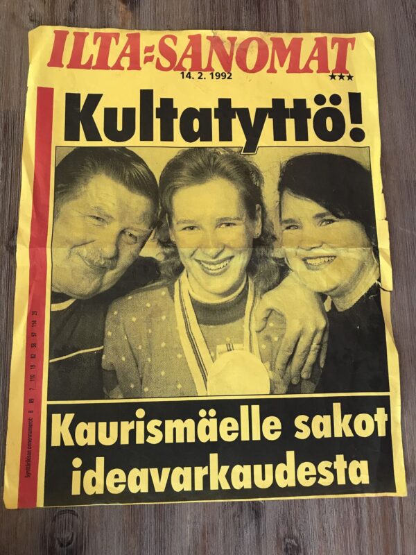 1992 Soome Plakat Poster . Kultatyttö - Kaurismäki