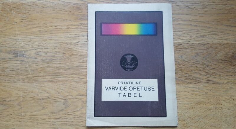 67133450 Praktiline värvide õpetuse tabel . 1925