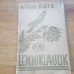 Lemmiklaulik VI . Riho Päts . 1937
