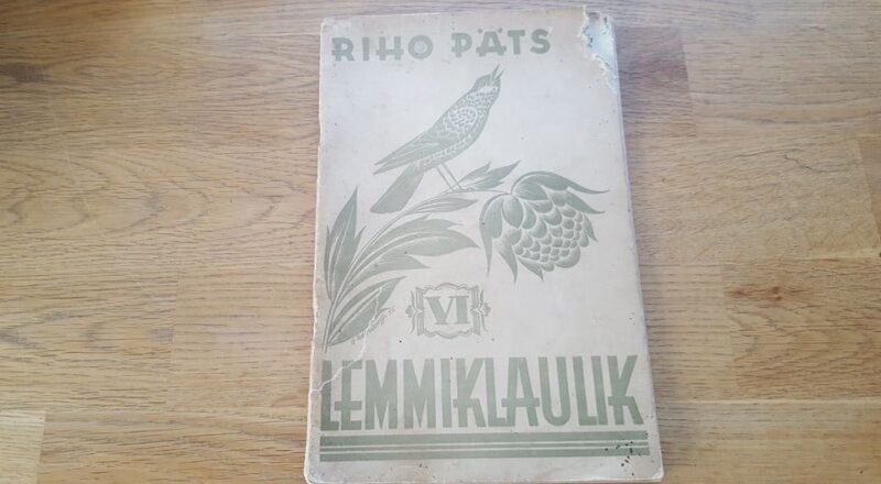 67473144 Lemmiklaulik VI . Riho Päts . 1937