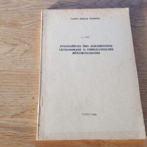 67706872 Otsustusõpetus ühes sissejuhatusega väiteloogikasse ja forma