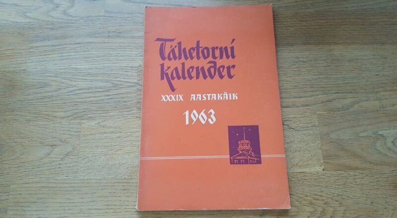 67778882 Tartu Tähetorni kalender 1963. aastaks