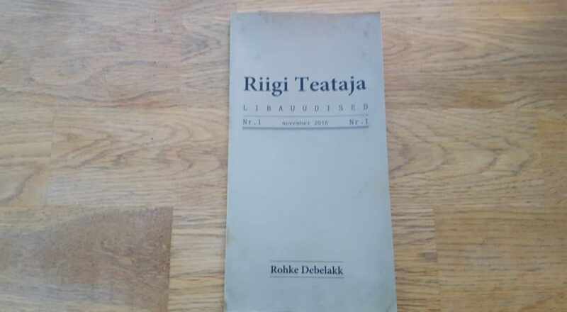 68012808 Riigi Teataja Nr 1 . Rohke Debelakk