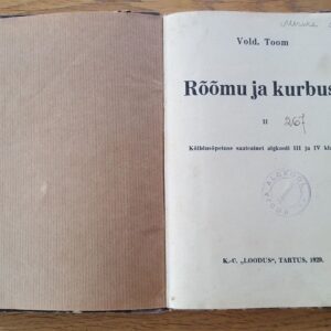 Rõõmu ja kurbust II .1929