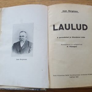 Laulud . Jaan Bergmann 1923