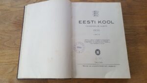 Eesti kool 1935 aastakäik