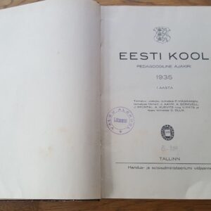 Eesti kool 1935 aastakäik