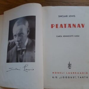 Peatänav . Sinclair Lewis . 1937