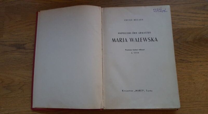 Napoleoni õrn armastus Marja Walewska . 1938