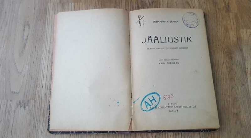 Jääliustik . Johannes Vilhelm Jensen . 1927