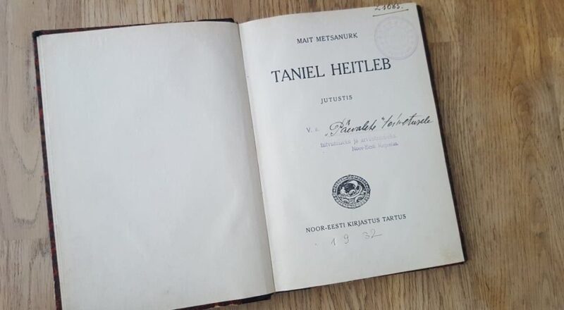 70247439 Taniel heitleb . Mait Metsanurk . 1932