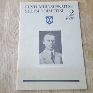 70323428 Eesti Muinsuskaitse Seltsi toimetisi 2 1989