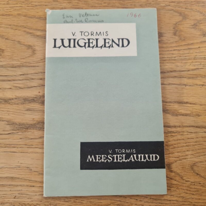 75042930 Veljo Tormis . Luigelend . Meestelaulud
