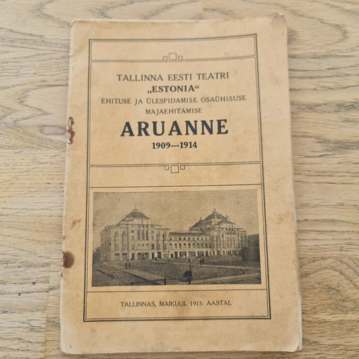 Tallinna eesti teatri Estonia ehituse ja ülalpidamise ...