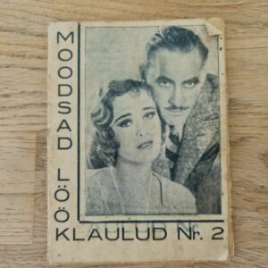 Moodsad lööklaulud . 1937