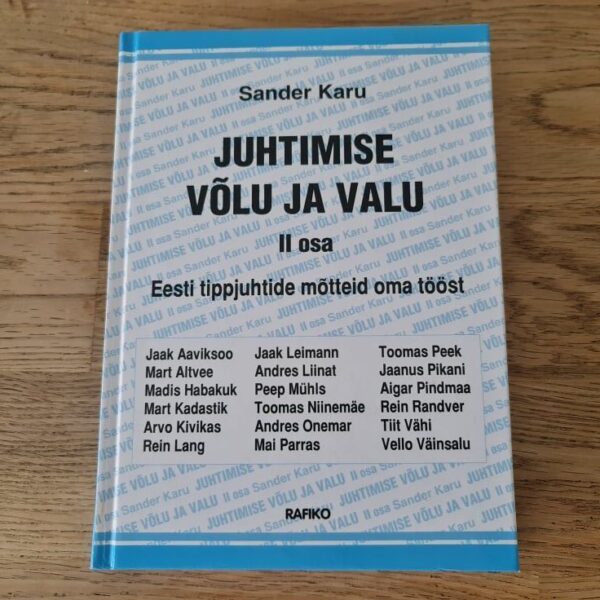 Juhtimise võlu ja valu II . Sander Karu