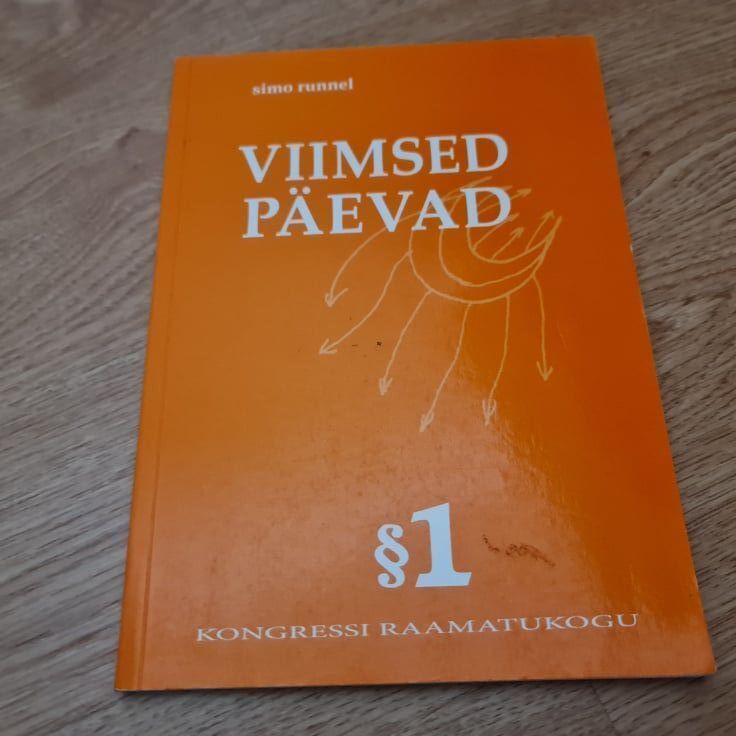 78410900 Viimsed päevad . Simo Runnel