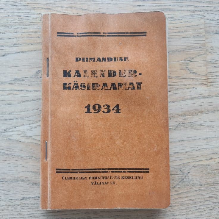 82200104 Piimanduse kalender käsiraamat 1934