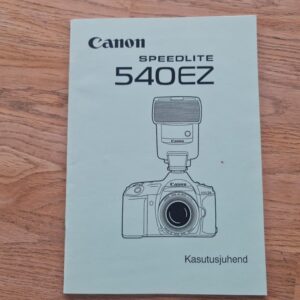 Canon Speedlite 540Z kasutusjuhend
