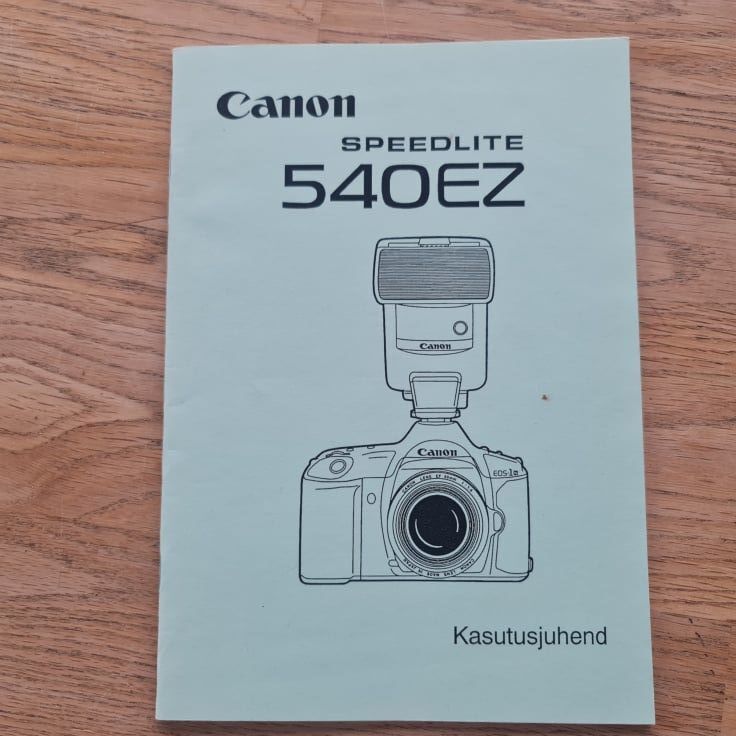 Canon Speedlite 540Z kasutusjuhend