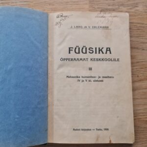 Füüsika . 1926