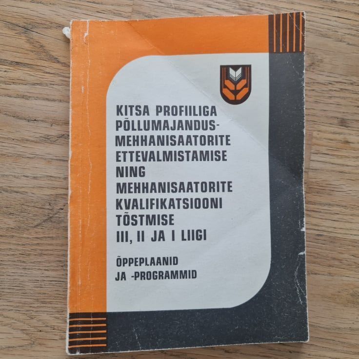 85492625 Kitsa profiiliga põllumajandusmehhanisaatorite ettevalmistam