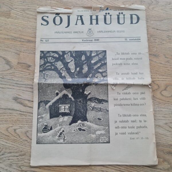 Päästearmee häälekandja SÕJAHÜÜD 1940