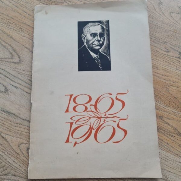 1865 - 1965 Kaak . Eduard Vilde