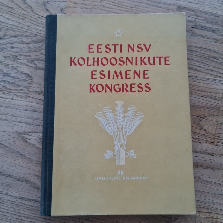 87074147 Eesti NSV kolhoosnikute esimene kongress . 1949
