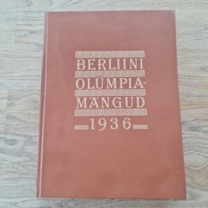 Berliini olümpiamängud 1936 . Aleksander Antson
