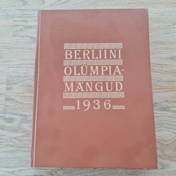 Berliini olümpiamängud 1936 . Aleksander Antson