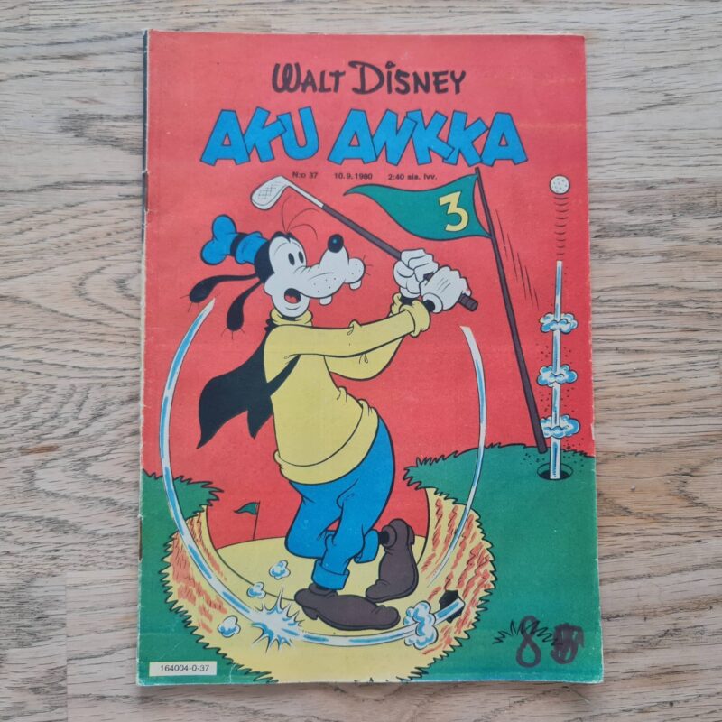 93367455 Aku Ankka . Walt Disney koomiks nr37 1980