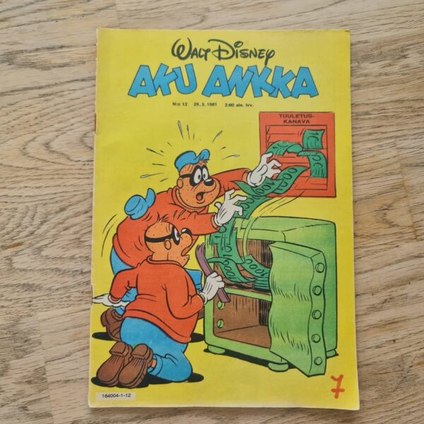 Aku Ankka . Walt Disney koomiks nr12 1981