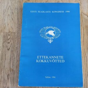 93997409 Eesti teadlaste kongress 11.-15. augustini 1996