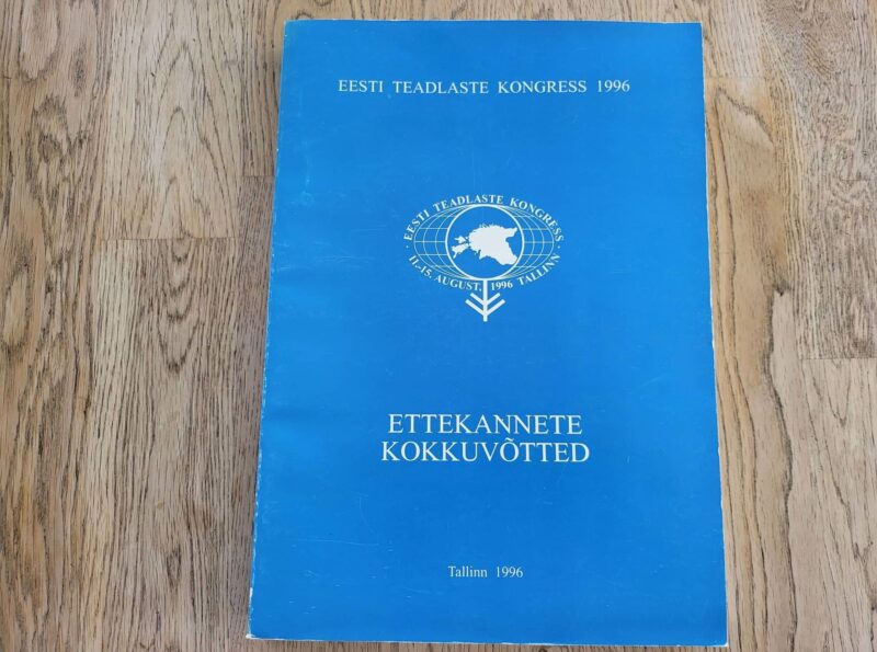 Eesti teadlaste kongress 11.-15. augustini 1996