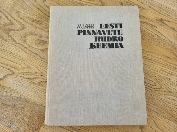 Eesti pinnavete hüdrokeemia . Helle Simm