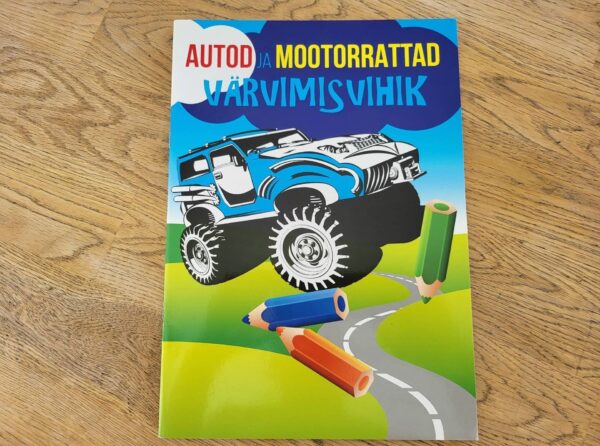 94028496 Autod ja mootorrattad värvimisraamat