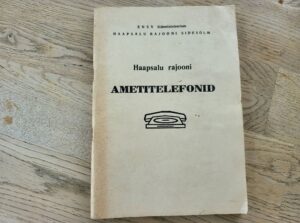 Haapsalu Rajooni ametitelefonid